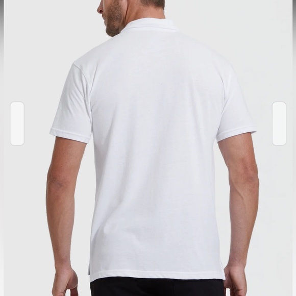 True Classic White Polo Shirt 2XL - Buttery Soft Slim Fit Comfort Tee - Picture 2 of 8